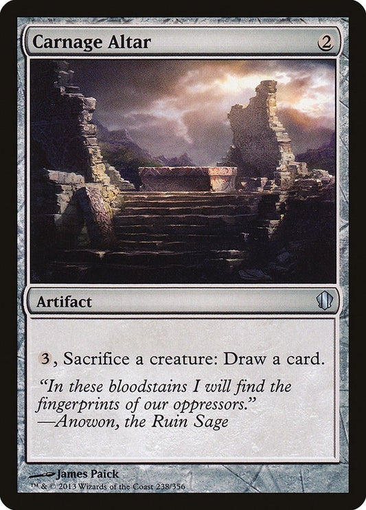 Image for Carnage Altar (238) (Commander 2013) - Magic: The Gathering