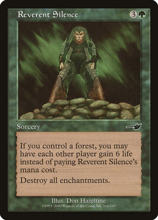 Image for Reverent Silence (111) (Nemesis) - Magic: The Gathering
