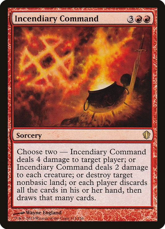 Image for Incendiary Command (113) (Commander 2013) - Magic: The Gathering