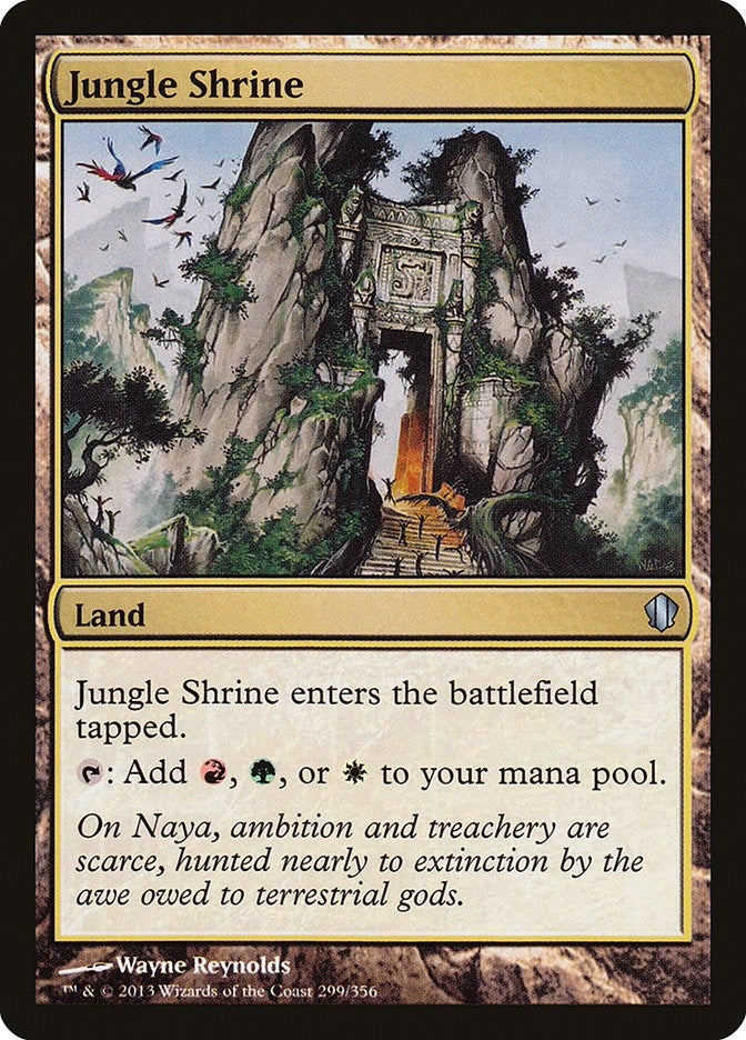 Image for Jungle Shrine (299) (Commander 2013) - Magic: The Gathering