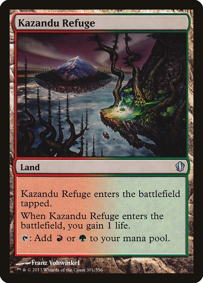 Image for Kazandu Refuge (301) (Commander 2013) - Magic: The Gathering
