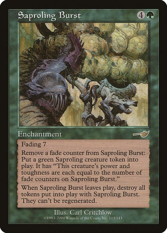 Image for Saproling Burst (113) (Nemesis) - Magic: The Gathering