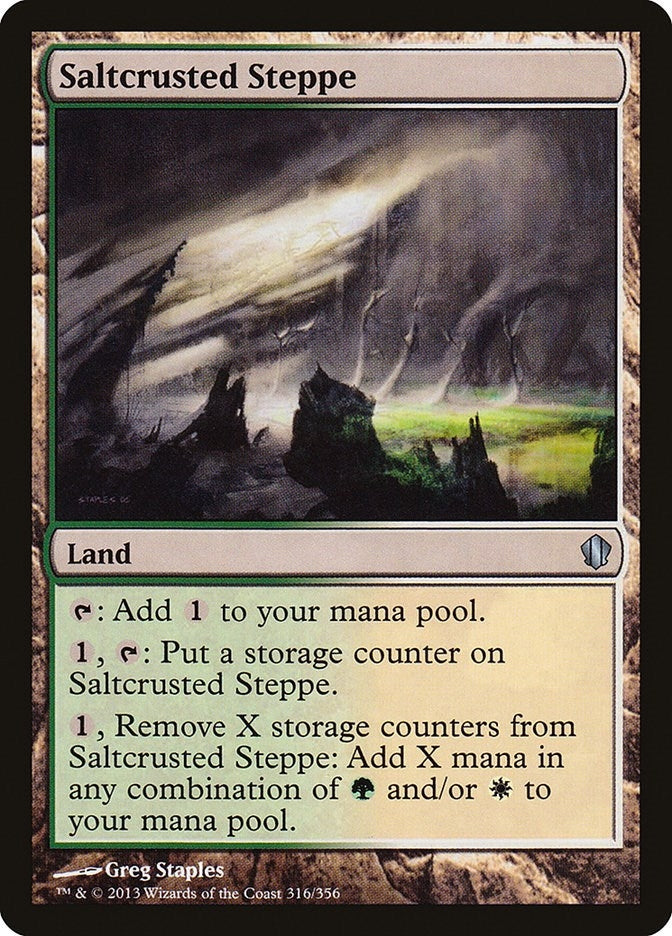 Image for Saltcrusted Steppe (316) (Commander 2013) - Magic: The Gathering
