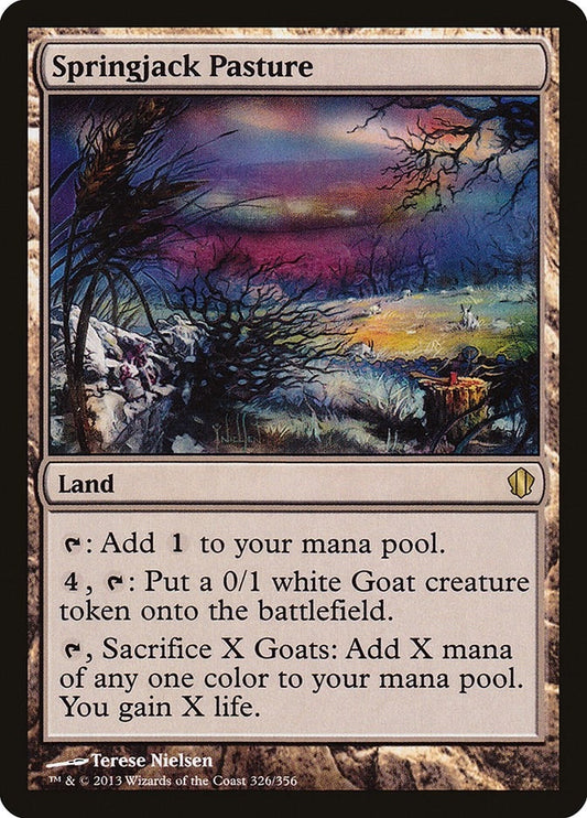 Image for Springjack Pasture (326) (Commander 2013) - Magic: The Gathering