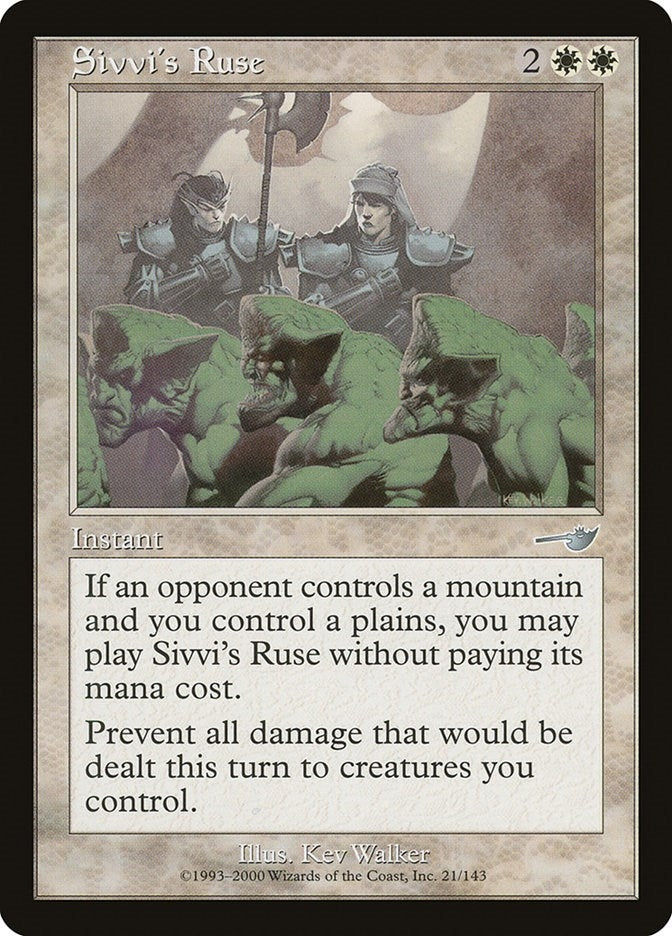 Image for Sivvi's Ruse (21) (Nemesis) - Magic: The Gathering