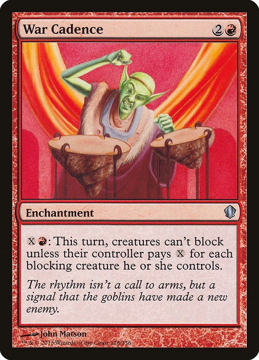 Image for War Cadence (128) (Commander 2013) - Magic: The Gathering