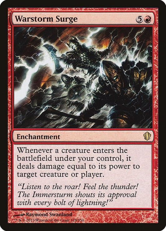 Image for Warstorm Surge (129) (Commander 2013) - Magic: The Gathering