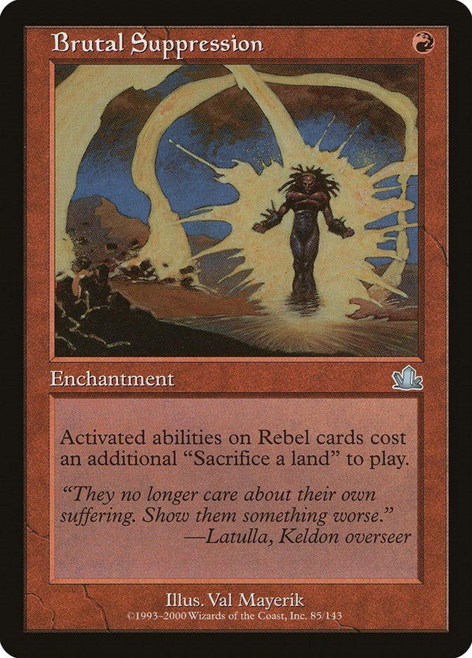 Image for Brutal Suppression (85) (Prophecy) - Magic: The Gathering