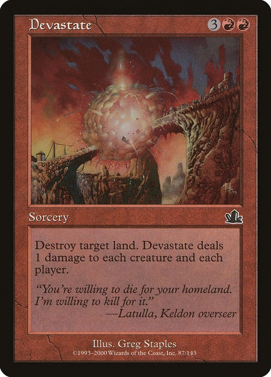 Image for Devastate (87) (Prophecy) - Magic: The Gathering