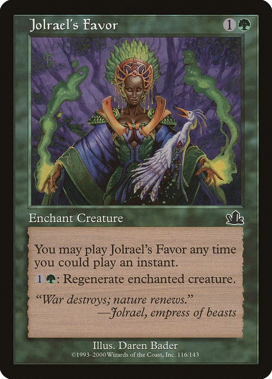 Image for Jolrael's Favor (116) (Prophecy) - Magic: The Gathering