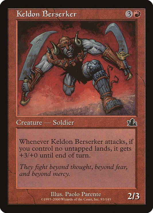 Image for Keldon Berserker (93) (Prophecy) - Magic: The Gathering