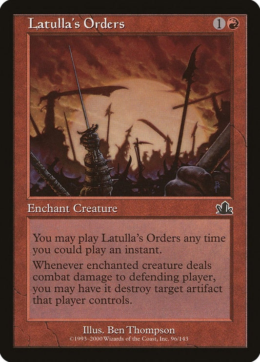 Image for Latulla's Orders (96) (Prophecy) - Magic: The Gathering