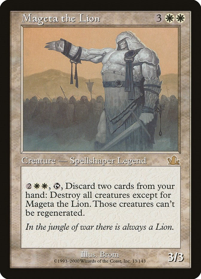 Image for Mageta the Lion (13) (Prophecy) - Magic: The Gathering