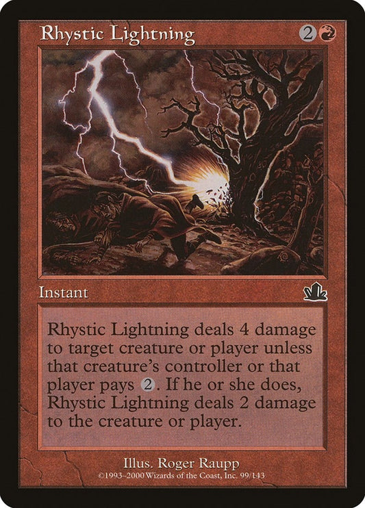 Image for Rhystic Lightning (99) (Prophecy) - Magic: The Gathering