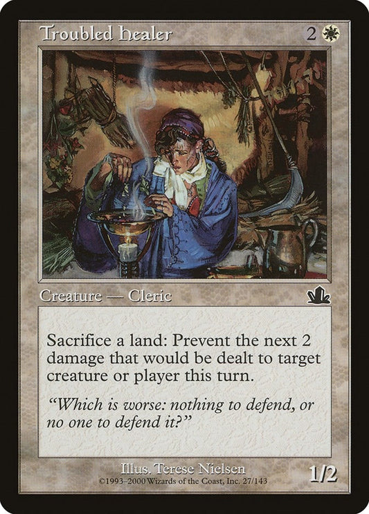 Image for Troubled Healer (27) (Prophecy) - Magic: The Gathering