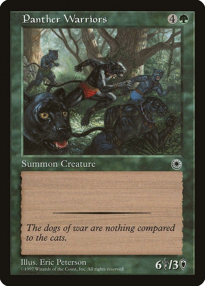 Image for Panther Warriors (Portal) - Magic: The Gathering