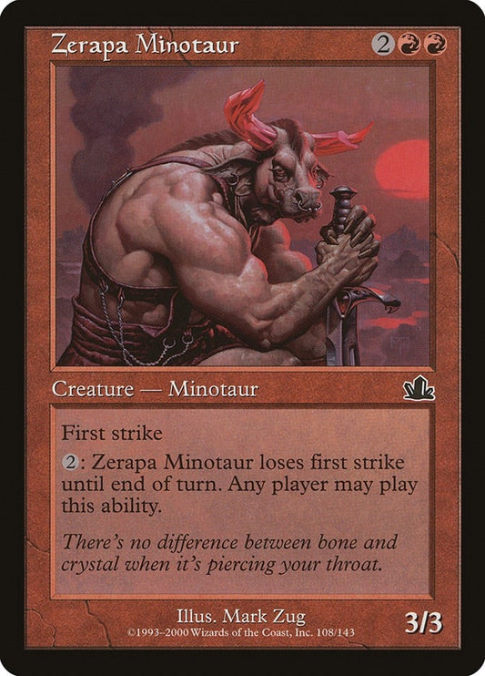 Image for Zerapa Minotaur (108) (Prophecy) - Magic: The Gathering