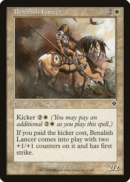 Image for Benalish Lancer (7) (Invasion) - Magic: The Gathering