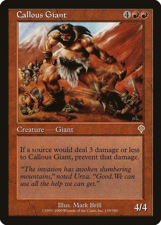 Image for Callous Giant (139) (Invasion) - Magic: The Gathering