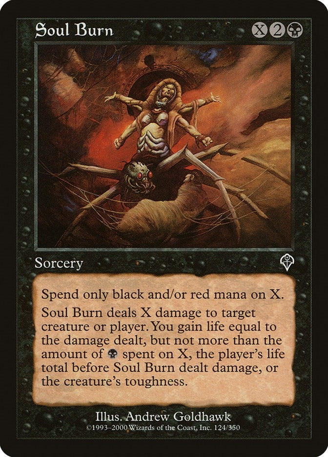 Image for Soul Burn (124) (Invasion) - Magic: The Gathering