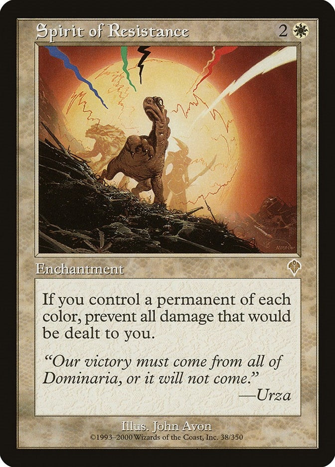 Image for Spirit of Resistance (38) (Invasion) - Magic: The Gathering