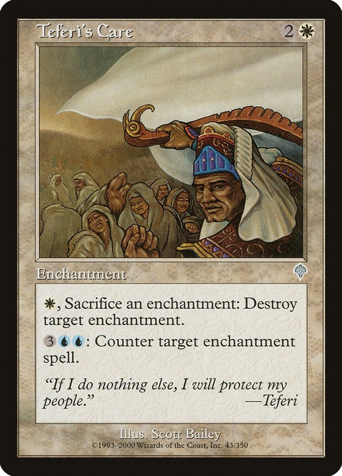 Image for Teferi's Care (43) (Invasion) - Magic: The Gathering