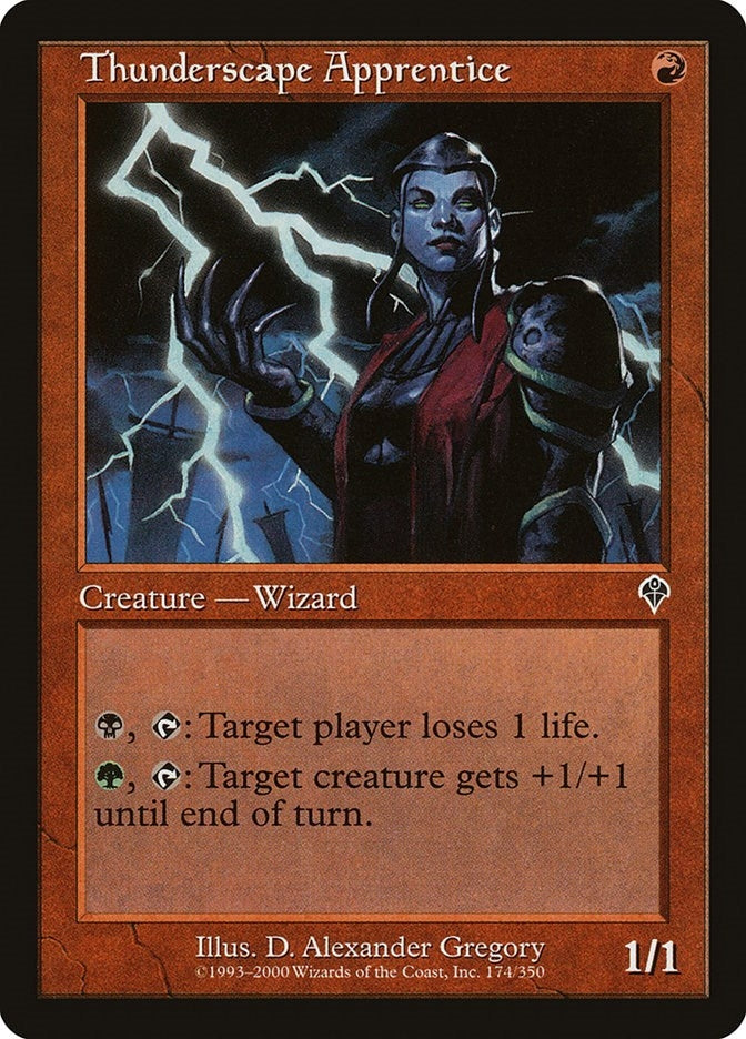 Image for Thunderscape Apprentice (174) (Invasion) - Magic: The Gathering