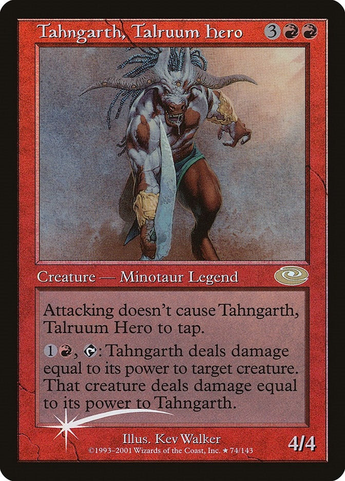 Image for Tahngarth, Talruum Hero (Alt. Art Foil) (74) (Planeshift) - Magic: The Gathering