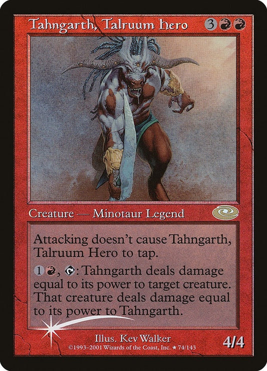 Image for Tahngarth, Talruum Hero (Alt. Art Foil) (74) (Planeshift) - Magic: The Gathering