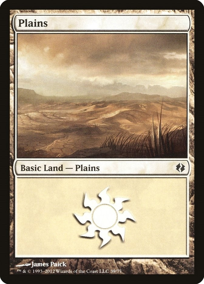 Image for Plains (39) (39) (Duel Decks: Venser vs. Koth) - Magic: The Gathering