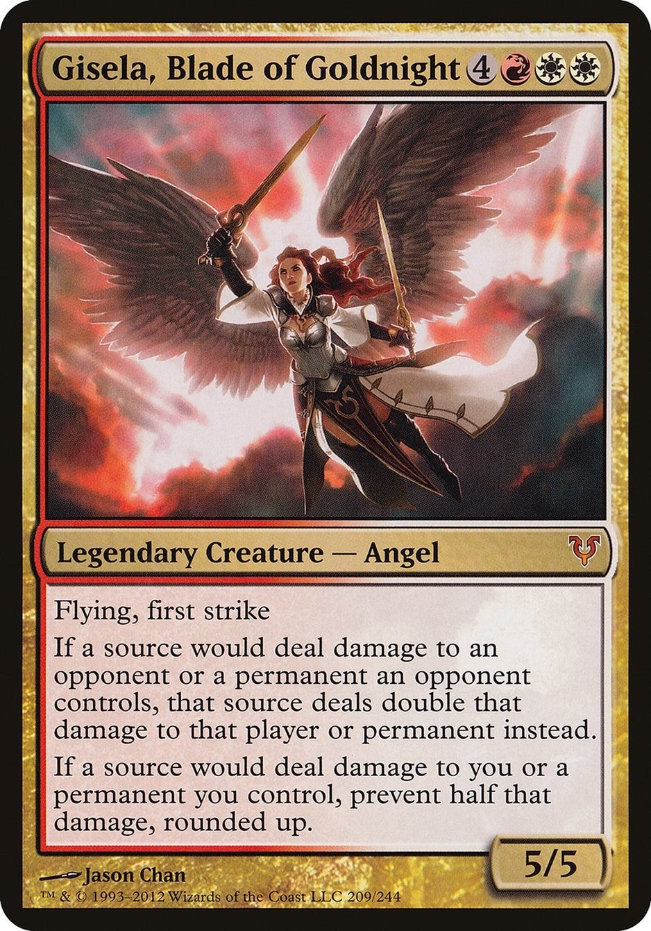 Image for Gisela, Blade of Goldnight (Avacyn Restored) (209) (Oversize Cards) - Magic: The Gathering