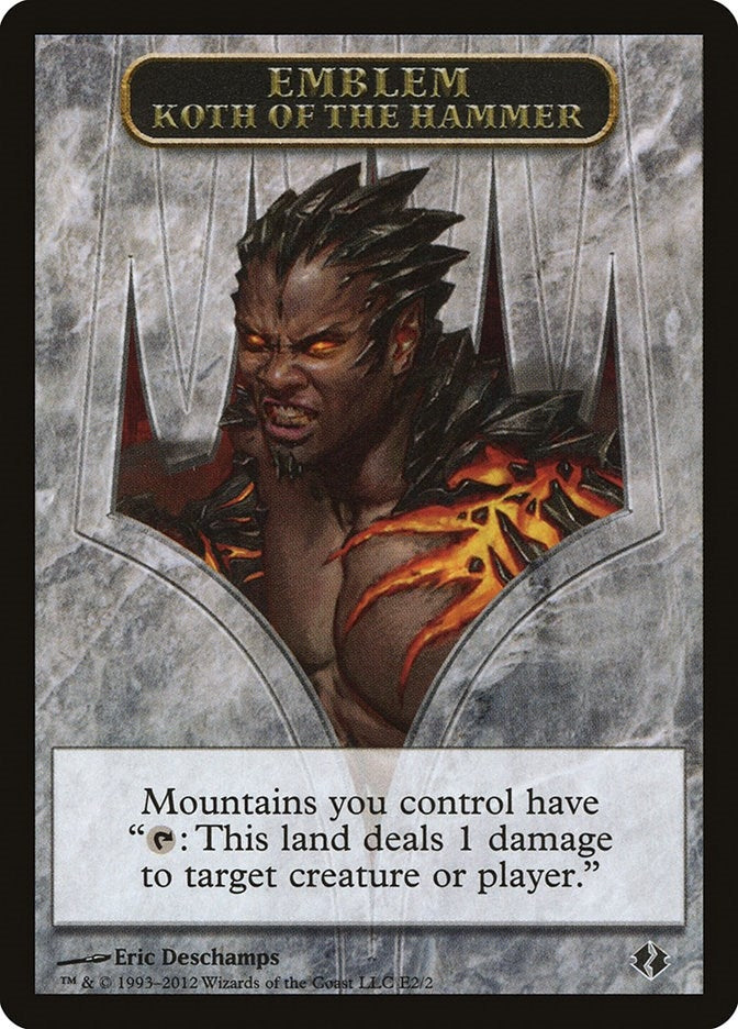 Image for Emblem - Koth of the Hammer (E2) (Duel Decks: Venser vs. Koth) - Magic: The Gathering