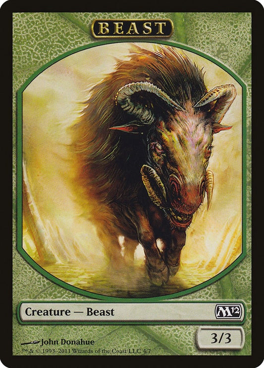 Image for Beast Token (4) (Magic 2012 (M12)) - Magic: The Gathering
