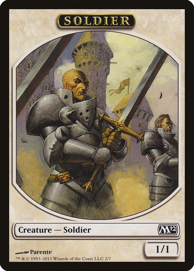 Image for Soldier Token (2) (Magic 2012 (M12)) - Magic: The Gathering