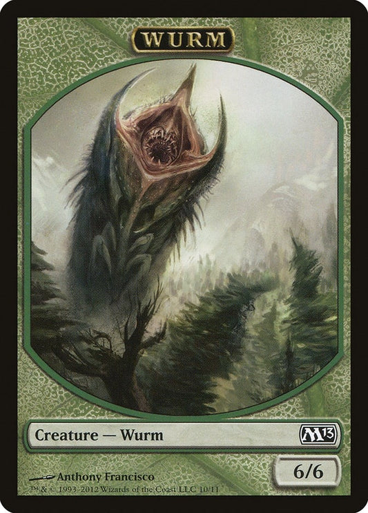 Image for Wurm Token (10) (Magic 2013 (M13)) - Magic: The Gathering