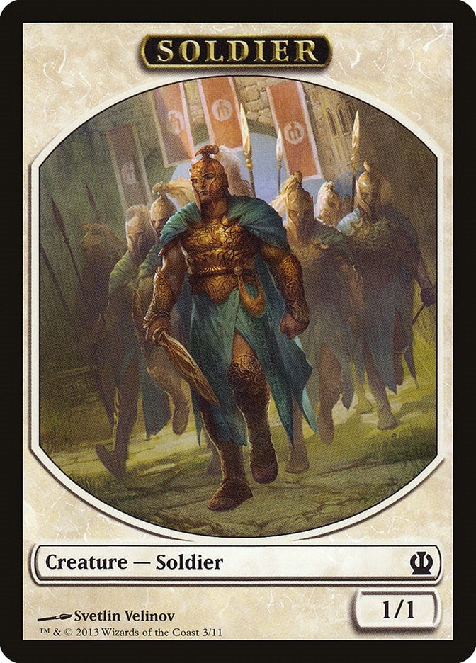 Image for Soldier Token (Velinov) (3) (Theros) - Magic: The Gathering