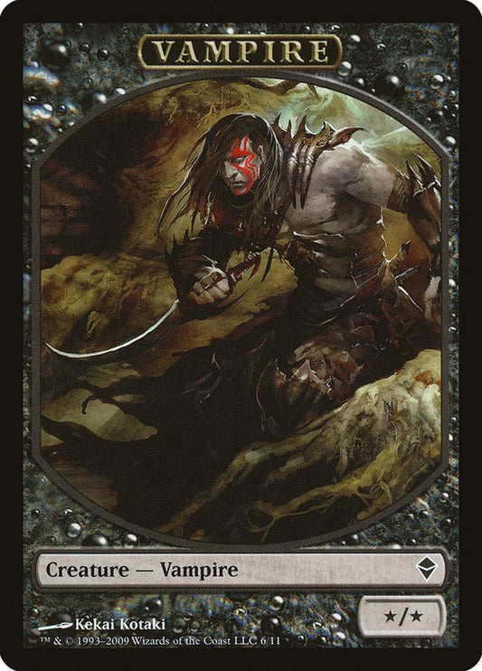 Image for Vampire Token (6) (Zendikar) - Magic: The Gathering