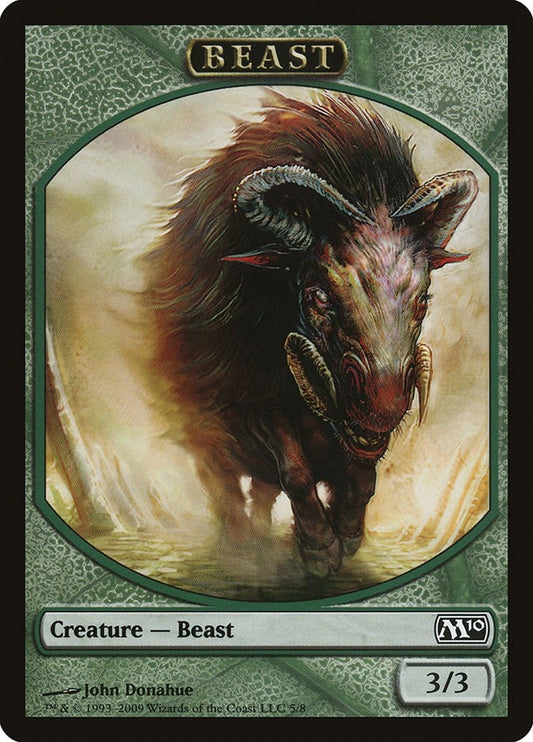 Image for Beast Token (5) (Magic 2010 (M10)) - Magic: The Gathering