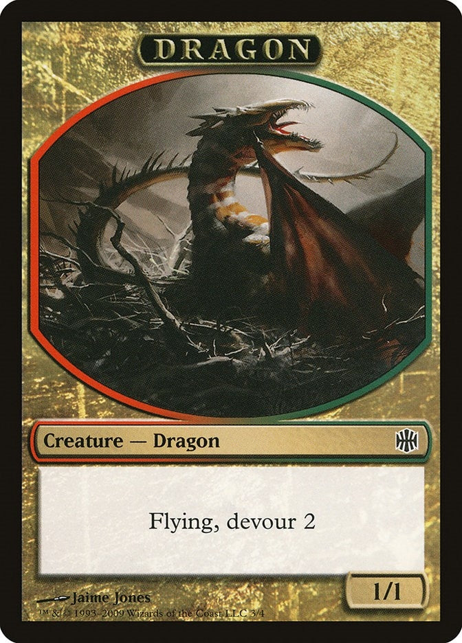 Image for Dragon Token (3) (Alara Reborn) - Magic: The Gathering