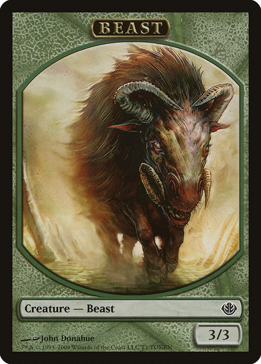 Image for Beast Token (3/3) (T1) (Duel Decks: Garruk vs. Liliana) - Magic: The Gathering
