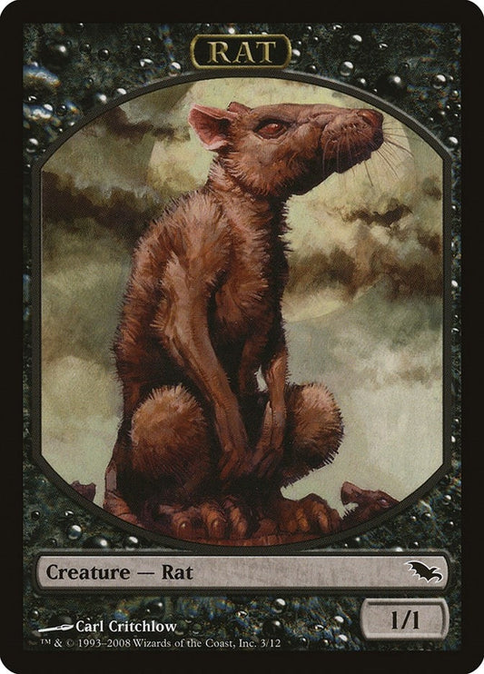 Image for Rat Token (3) (Shadowmoor) - Magic: The Gathering
