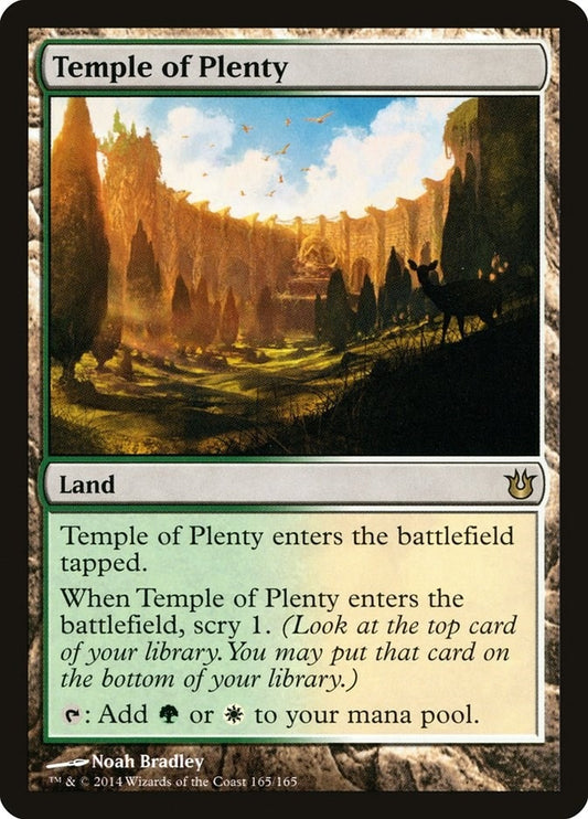 Image for Temple of Plenty (165) (Born of the Gods) - Magic: The Gathering