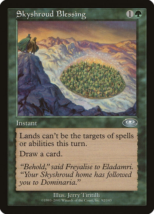 Image for Skyshroud Blessing (92) (Planeshift) - Magic: The Gathering