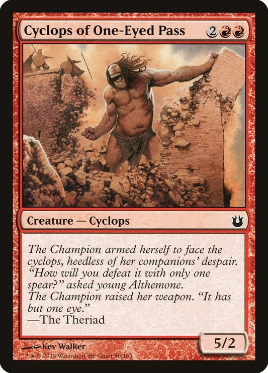 Image for Cyclops of One-Eyed Pass (90) (Born of the Gods) - Magic: The Gathering