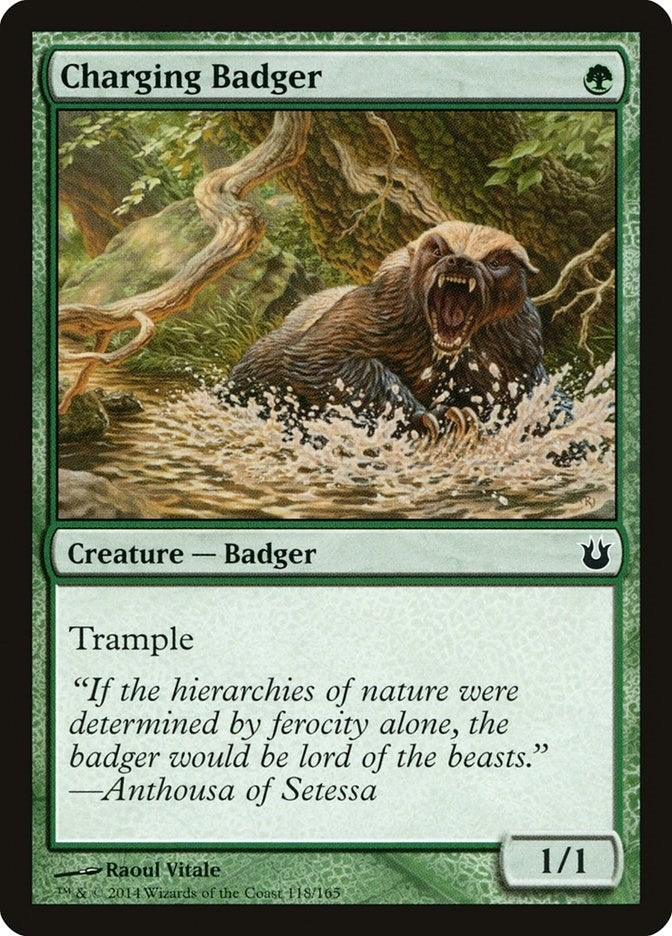 Image for Charging Badger (118) (Born of the Gods) - Magic: The Gathering