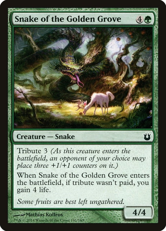 Image for Snake of the Golden Grove (141) (Born of the Gods) - Magic: The Gathering