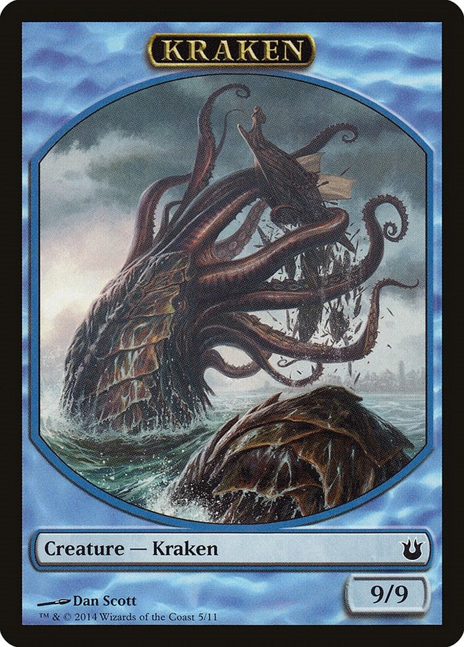 Image for Kraken Token (5) (Born of the Gods) - Magic: The Gathering