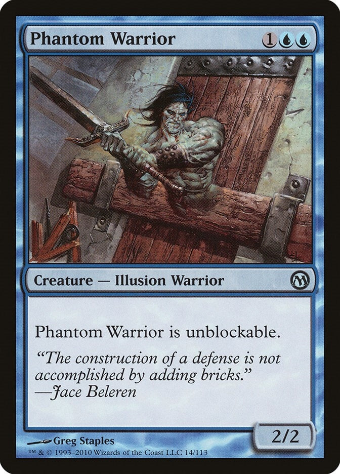 Image for Phantom Warrior (14) (Duels of the Planeswalkers) - Magic: The Gathering