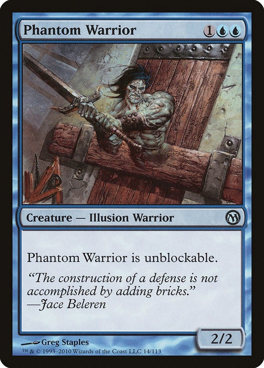 Image for Phantom Warrior (14) (Duels of the Planeswalkers) - Magic: The Gathering