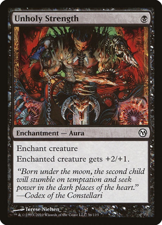 Image for Unholy Strength (36) (Duels of the Planeswalkers) - Magic: The Gathering